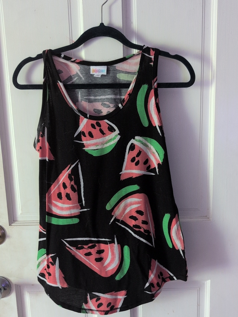 Women’s Black Watermelon Print Tank Top